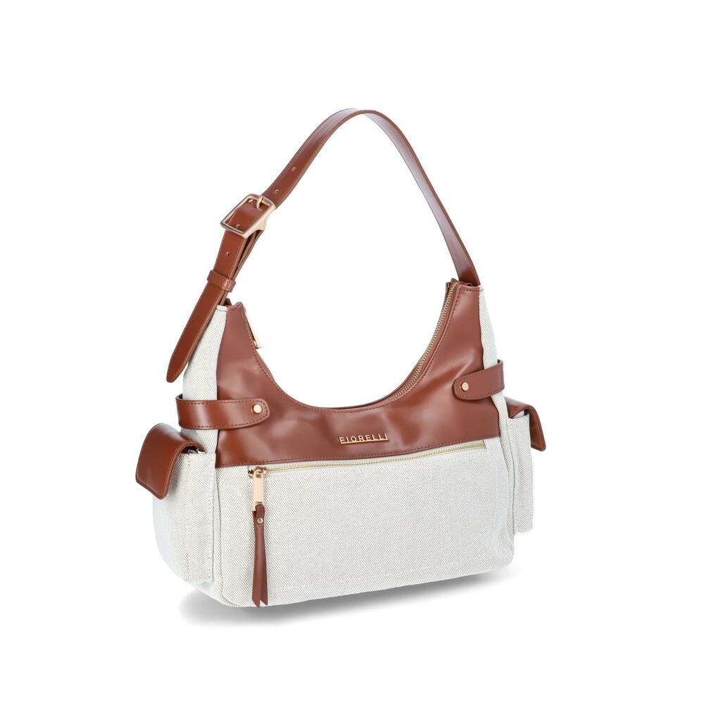 Izzie Fiorelli Women's Shoulder Bag, Adjustable Strap Multiple Pockets - Natural